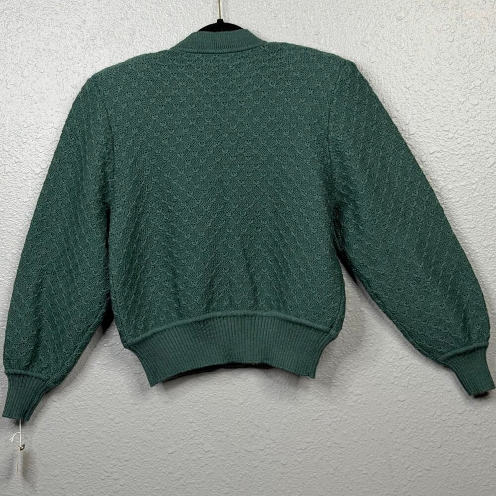 Deans Of Scotland Women’s Green 100% Wool Cardigan / Size-Large - Picture 6 of 11